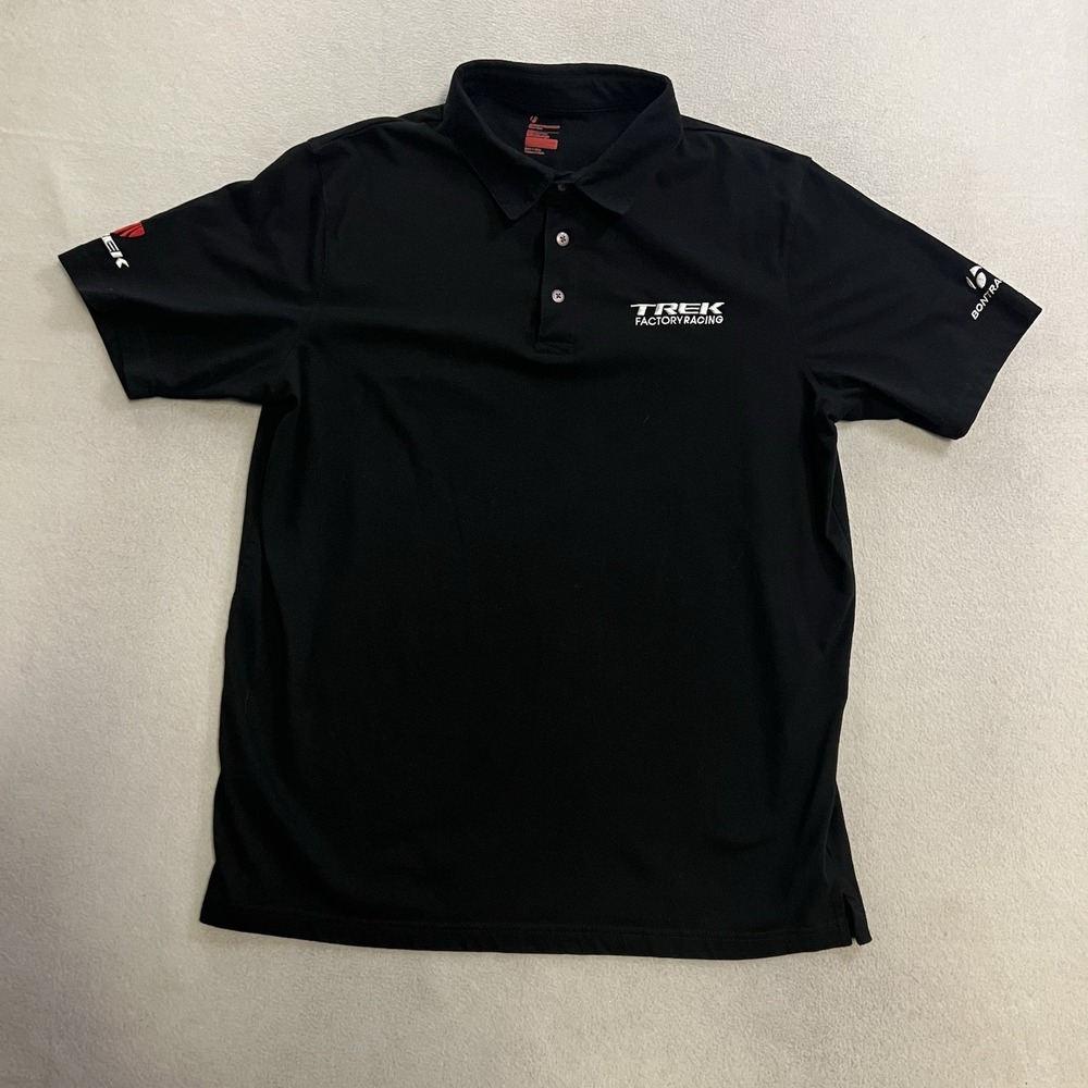 TREK Factory Racing Cycling Polo Shirt XL Bontrager Shimano Mountain Biking